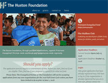 Tablet Screenshot of hustonfoundation.org